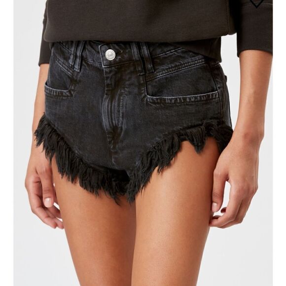 NWT ISABEL MARANT ETOILE ENEIDAO DENIM SHORTS Size XS/34 - Picture 2 of 8